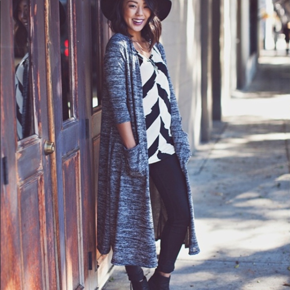 NWT Lularoe Striped Sarah Cardigan - Picture 8 of 8